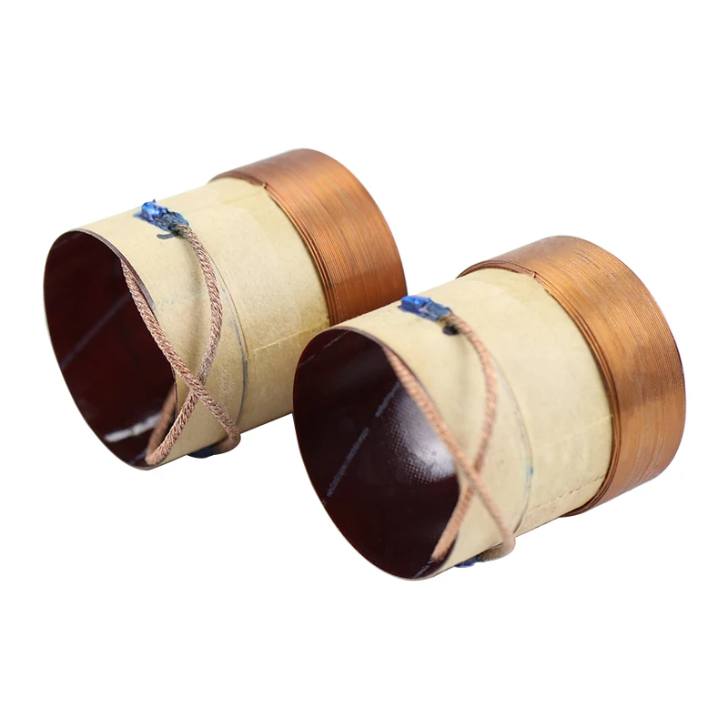 SHEVCHENKO 38.5mm 8Ohm Bass Voice Coil 4-Layer Rround Copper Wire Coil Speaker Accessories Fiberglass Material 2pcs