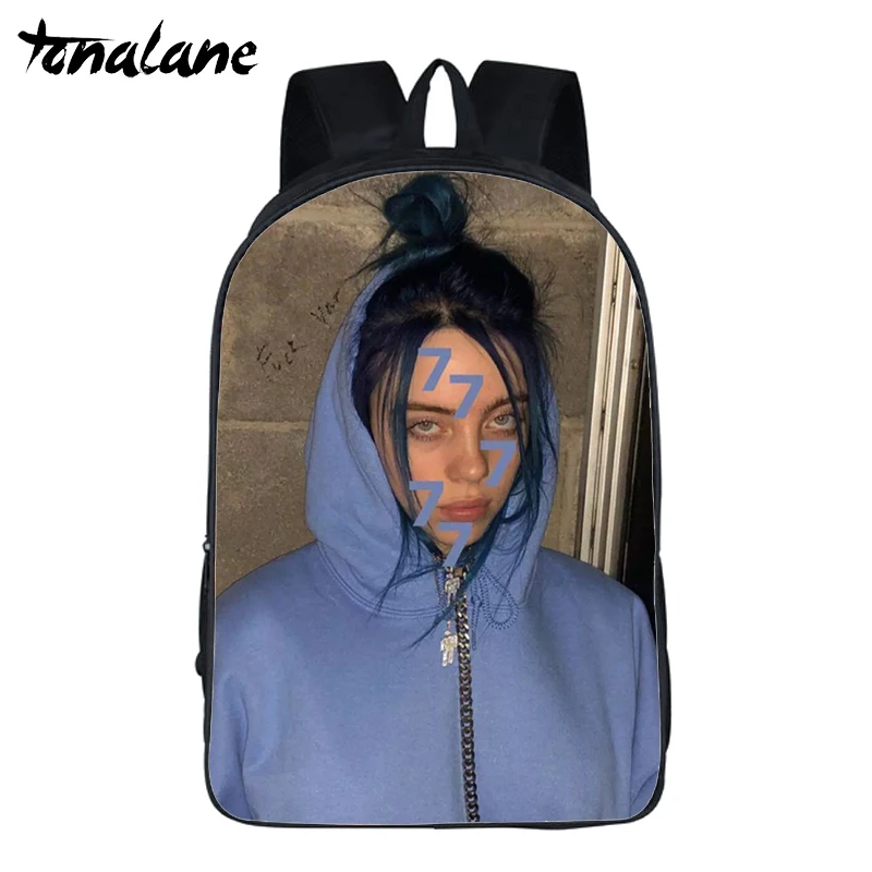 Billie Eilish поп-рюкзак со звездами, детские школьные сумки, рюкзак в стиле хип-хоп для девочек-подростков, повседневный рюкзак для мальчиков, повседневные дорожные сумки - Цвет: 10