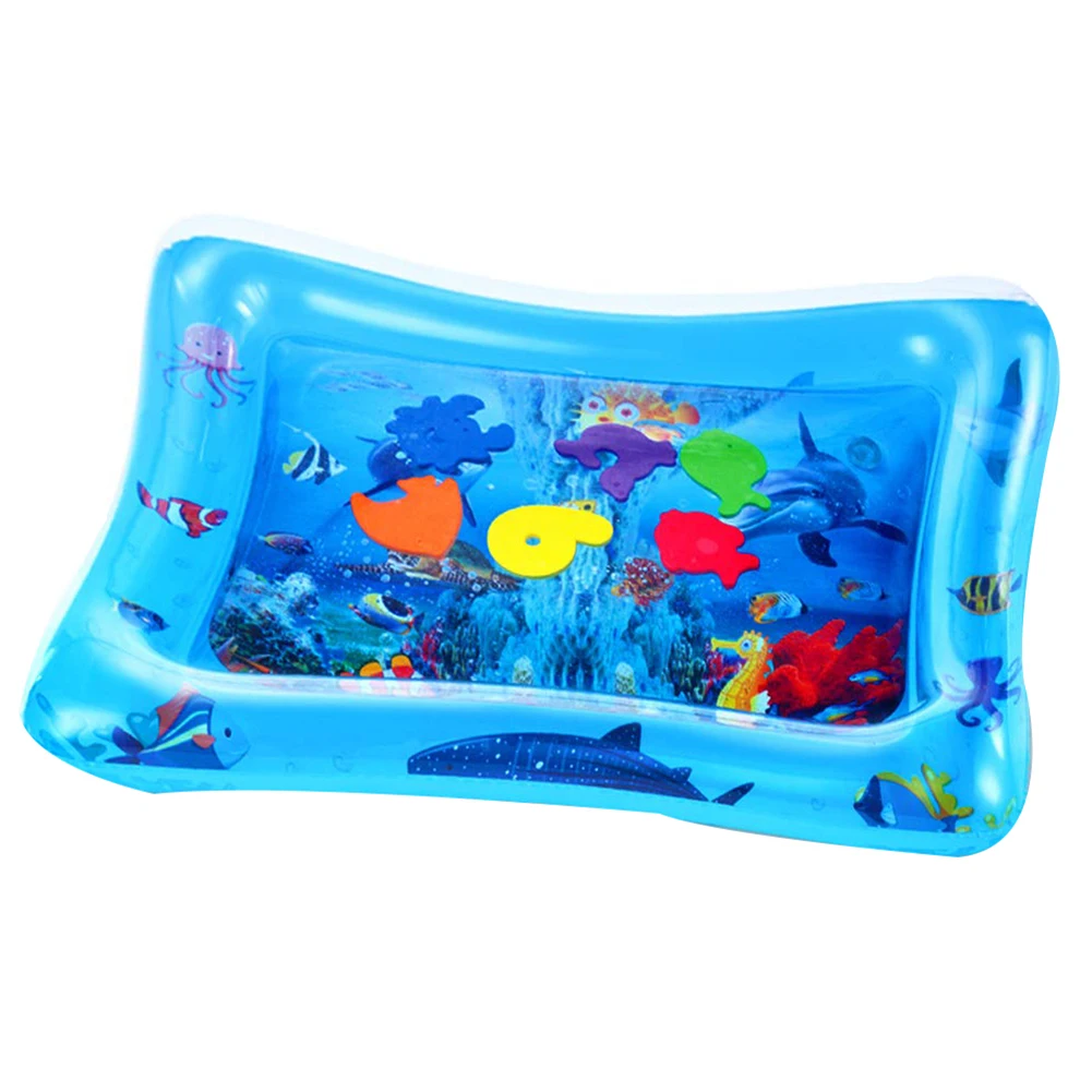 Baby Inflatable Tummy Water Padded Mat Aquarium Activity Center Cushion Toys Infant Play Mat Toddler Funny Pat Pad Toys