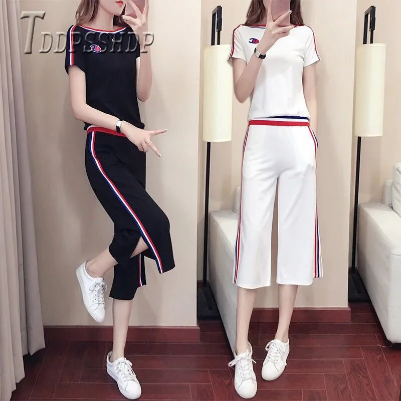 

2019 Black And White Color Can Choose Women Sets Casual Do Exercise Female Sets