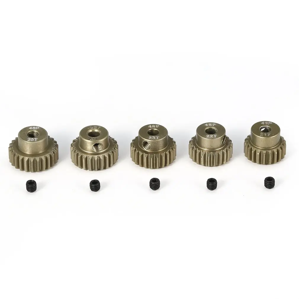 RC Pinion Gears 48 Pitch For 1//10 540 Motors 18T 19T 20T 21T 22T 23T 24T 25T New