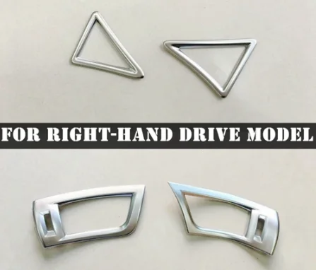 3 RIGHT DRIVE 4PCS Автомобильные аксессуары для Toyota Alphard/Vellfire AH30- ABS приборной панели кондиционера на выходе Вентиляционное покрытие отделка матовая - Цвет: 3 RIGHT DRIVE 4PCS