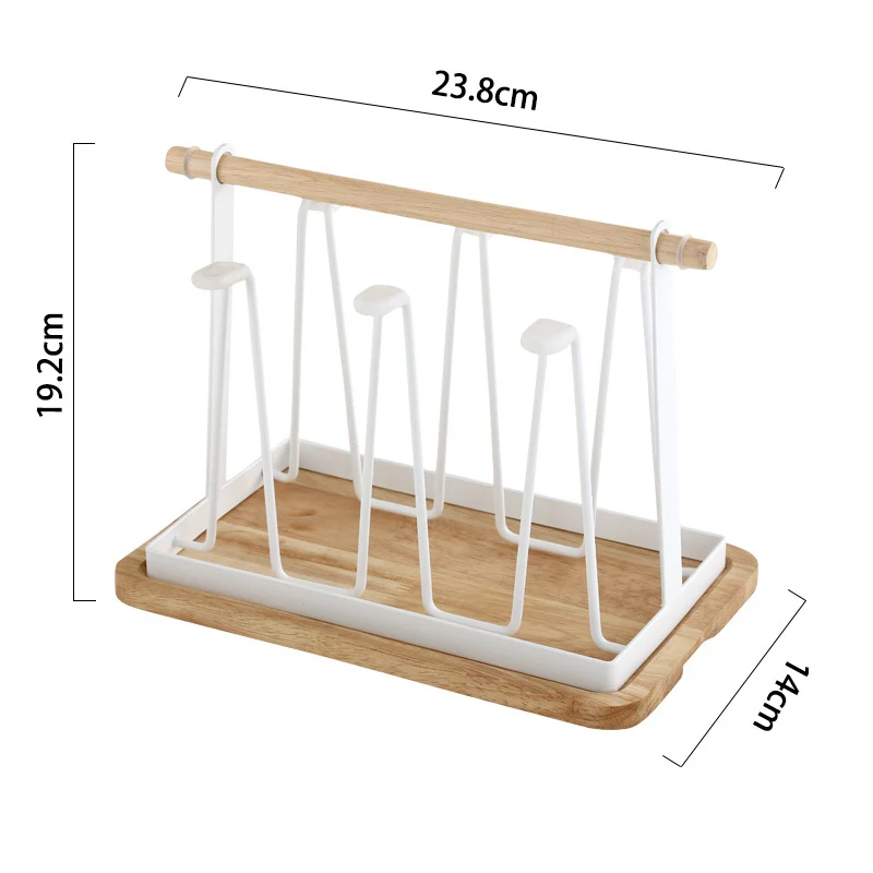 Kitchen Utensils Wrought Iron Cup Holder Creative Household Drain Cup Shelf For Kitchen Storage Rack Hanging Drainer Storage
