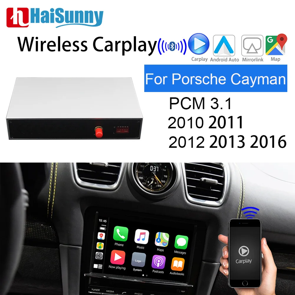HaiSunny беспроводной CarPlay для Porsche Поддержка Android Авто обновление оригинальный экран