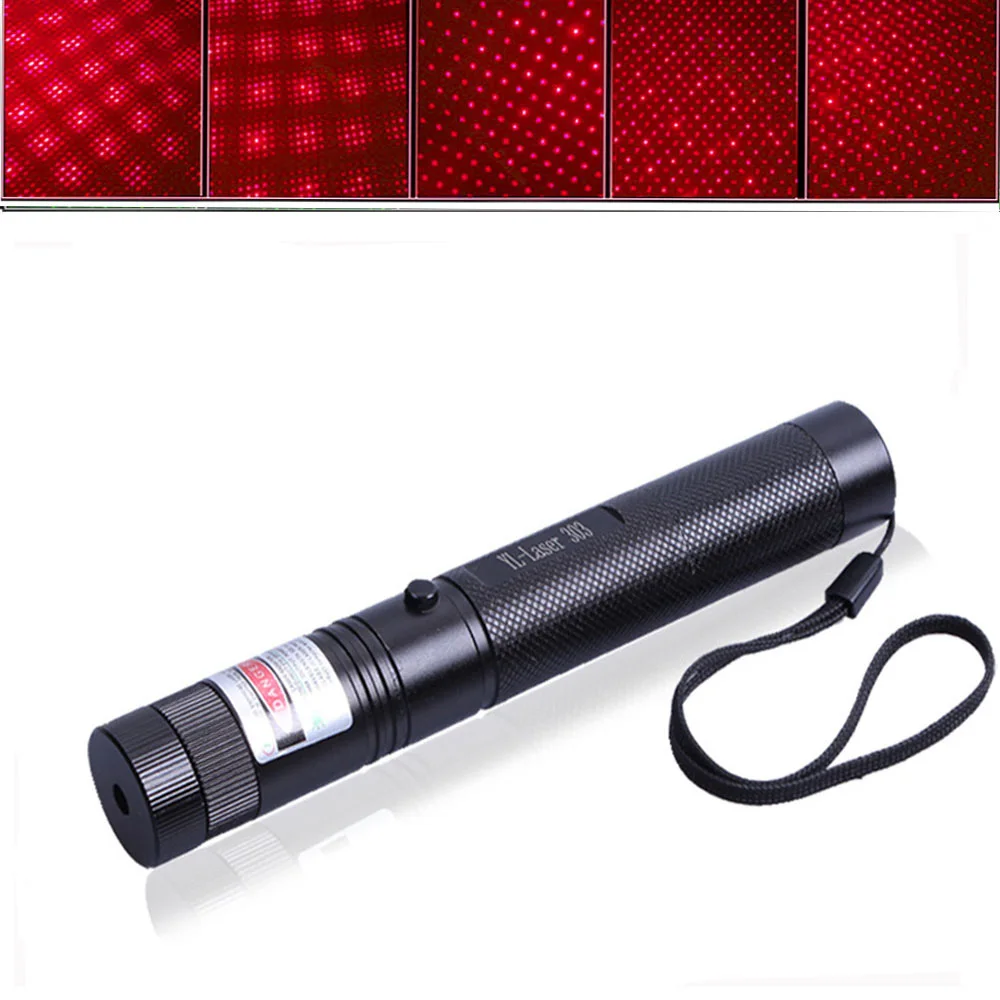 10000m Red+Green Laser Sight 2 In 1 Waterproof High Power Laser 303 Pointer Metal Adjustable Lazer Pen For Hunting Camping - Цвет: red only