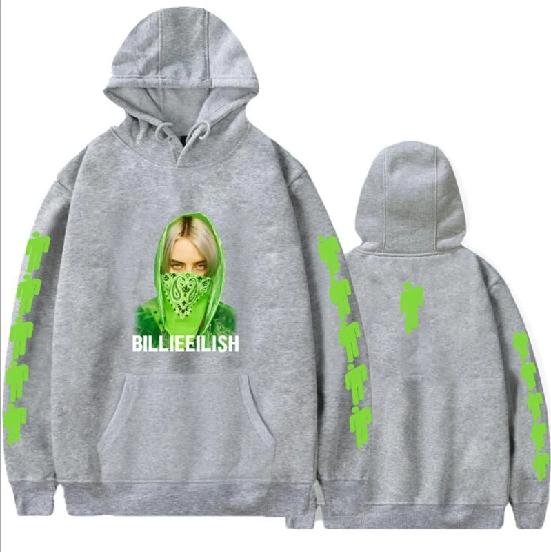 Billie Eilish толстовки модная уличная Толстовка Повседневная Мужская Женская пуловер с капюшоном толстовки хип-хоп одежда негабаритных худи