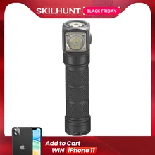 Skilhunt H03 H03R H03F RC 1200 люмен холодный или нейтральный белый USB Магнитный зарядный фонарик лампа+ повязка на голову