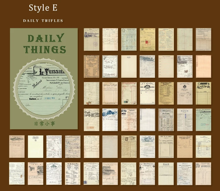 Mr.paper 12 Design Memo Pad Loose Leaf Retro Style Medieval Box Writing Label Office Accessory Stationery School Supplie Mr.paper 12 Design Memo Pad Loose Leaf Retro Style Medieval Box Writing Label Office Accessory Stationery School Supplie