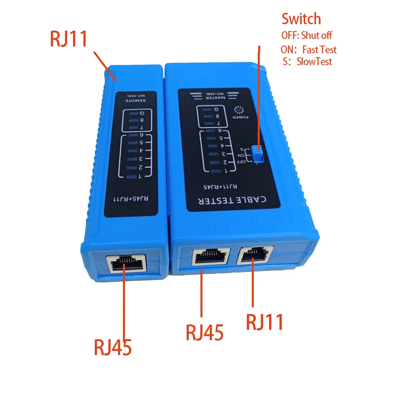Kit de Ferramentas para Reparo de Rede Conjunto de Alicates de Friso Rj45 Chave de Fenda Cortador de Fio Descascador de Fios Portátil Testador de Cabo Lan com 10 Peças Ferramentas de rede - Imagem 5