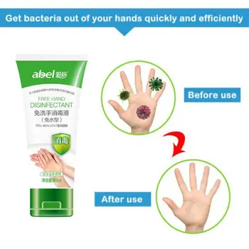 

60ml Hand Sanitizer Gel Alcohol No Water Required Antibacterial Liquid Hand Soap N1HB