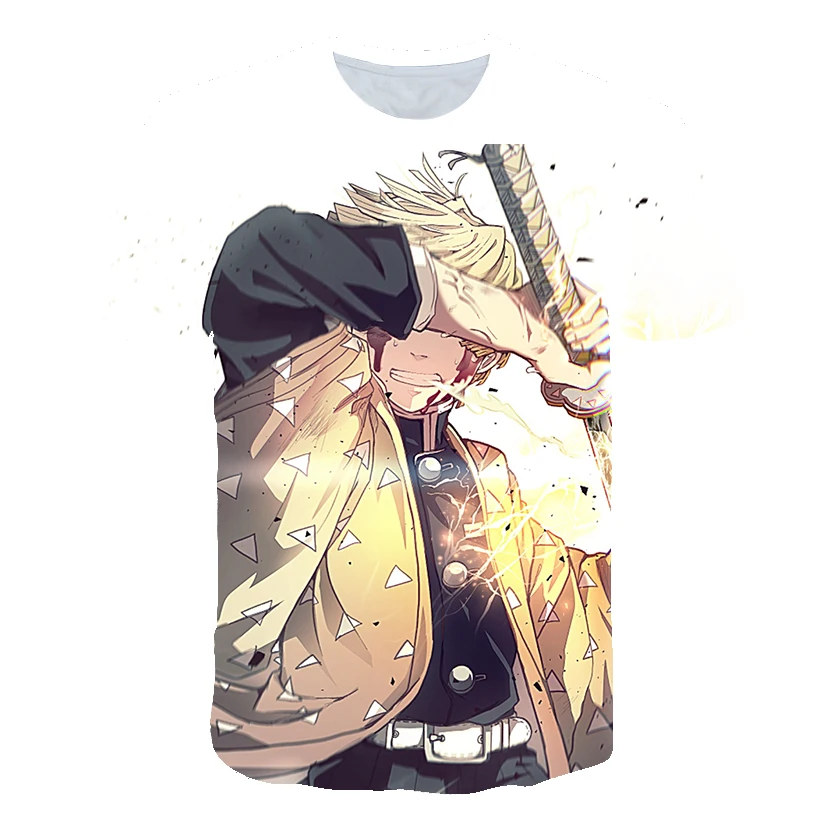 

Anime devil killer short sleeved T-shirt men's trend 2020 summer 3D printed half-sleeved crewneck men's body shirt original wint