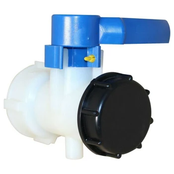 

IBC Adapter DN40 62mm Coarse Thread Ball Valve Outlet Valve Rainwater Tank for simple IBC containers from Mauser and Mamor