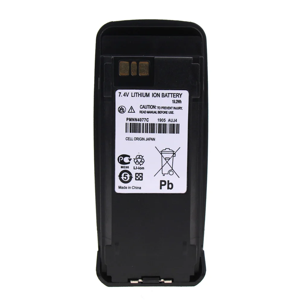 Замена для Motorola mototrbo DP3400 батареи с зажимом 2000mAh li-ion