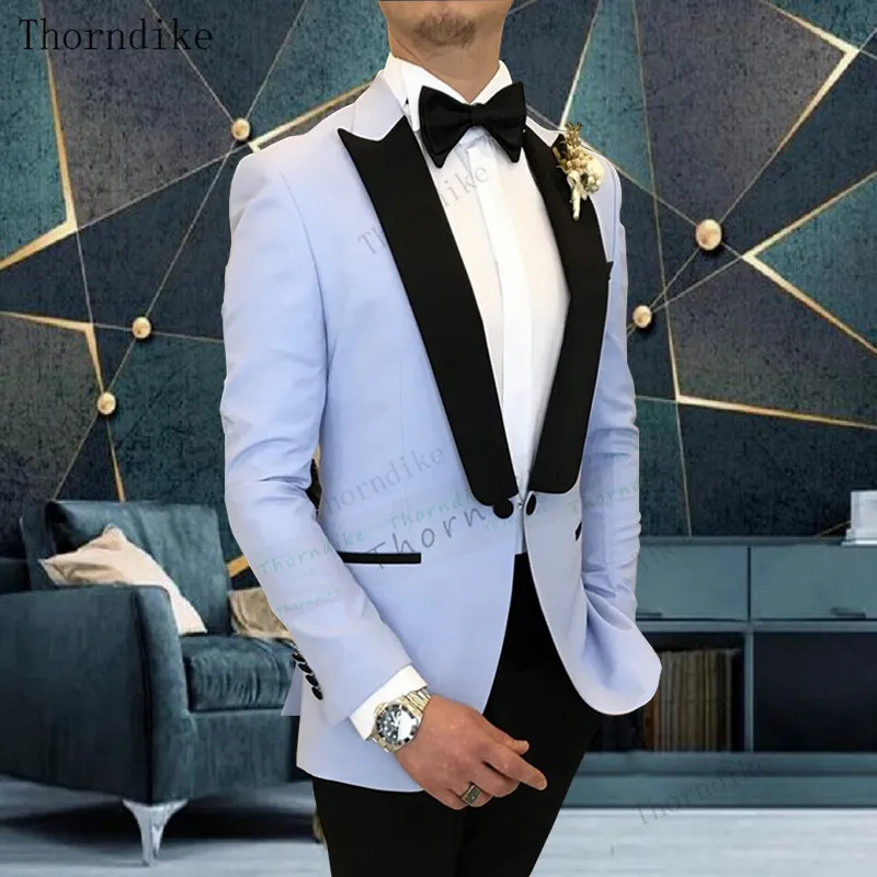 Men Wedding Prom Suit Slim Fit Tuxedo Formal Business Work Wear Suits 3Pcs Set (Jacket + Pants + Vest) mens suit