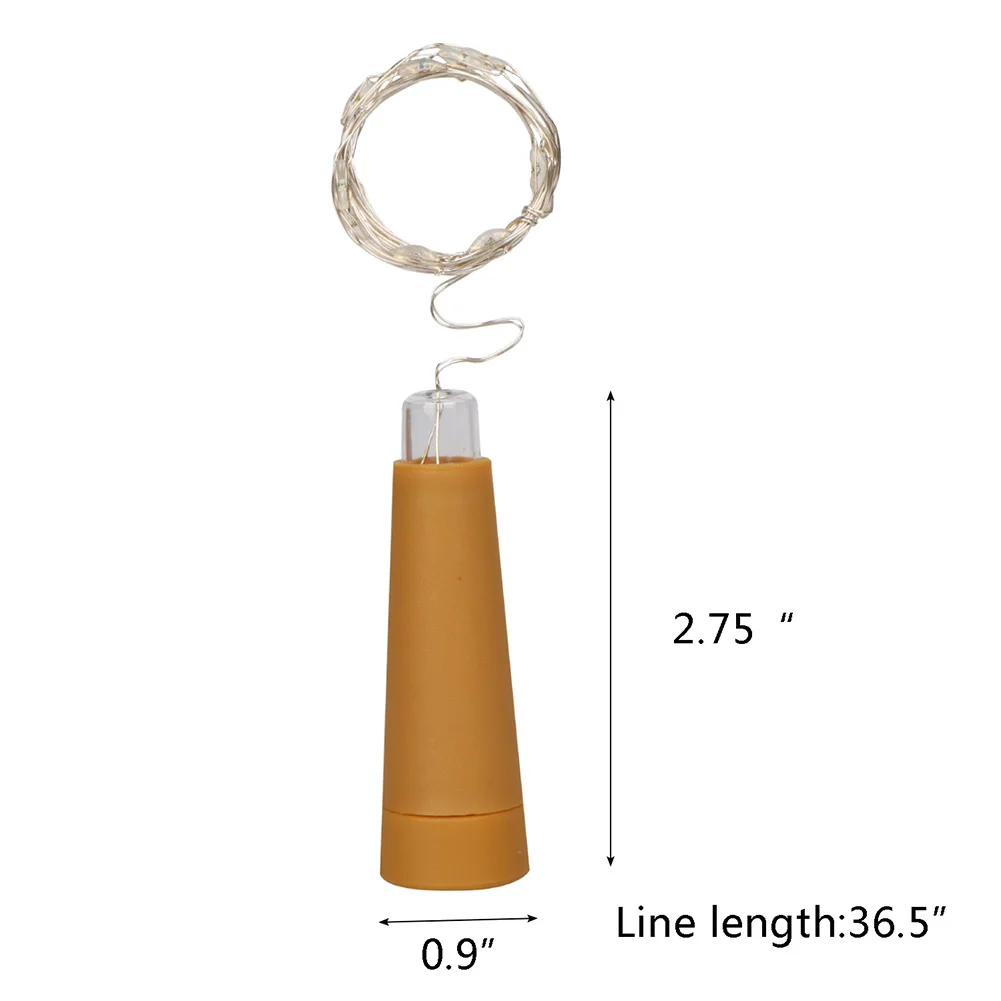 6PCS 2M 20 Cork Light AAA Battery LED Cork Light String Wine Bottle Decoration Copper String Warm DIY christmas decorations