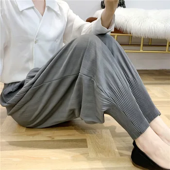 

2020 New Pleated Pants Women's Pleated Pants Small Leg Harun Pants