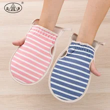 Разноцветное полотенце без пальцев, двусторонняя грубая песочница, для мужчин и женщин, без пальцев, для ванной, мочалка-букле, двусторонняя сауна