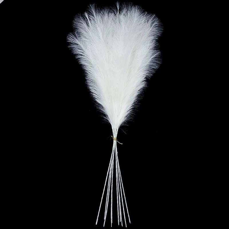 1Pcs 120cm Artificial Reed Flower Bouquet Plume Pampas Grass Dried Flowers For Home Room Decor Wedding Birthday Party Supplies