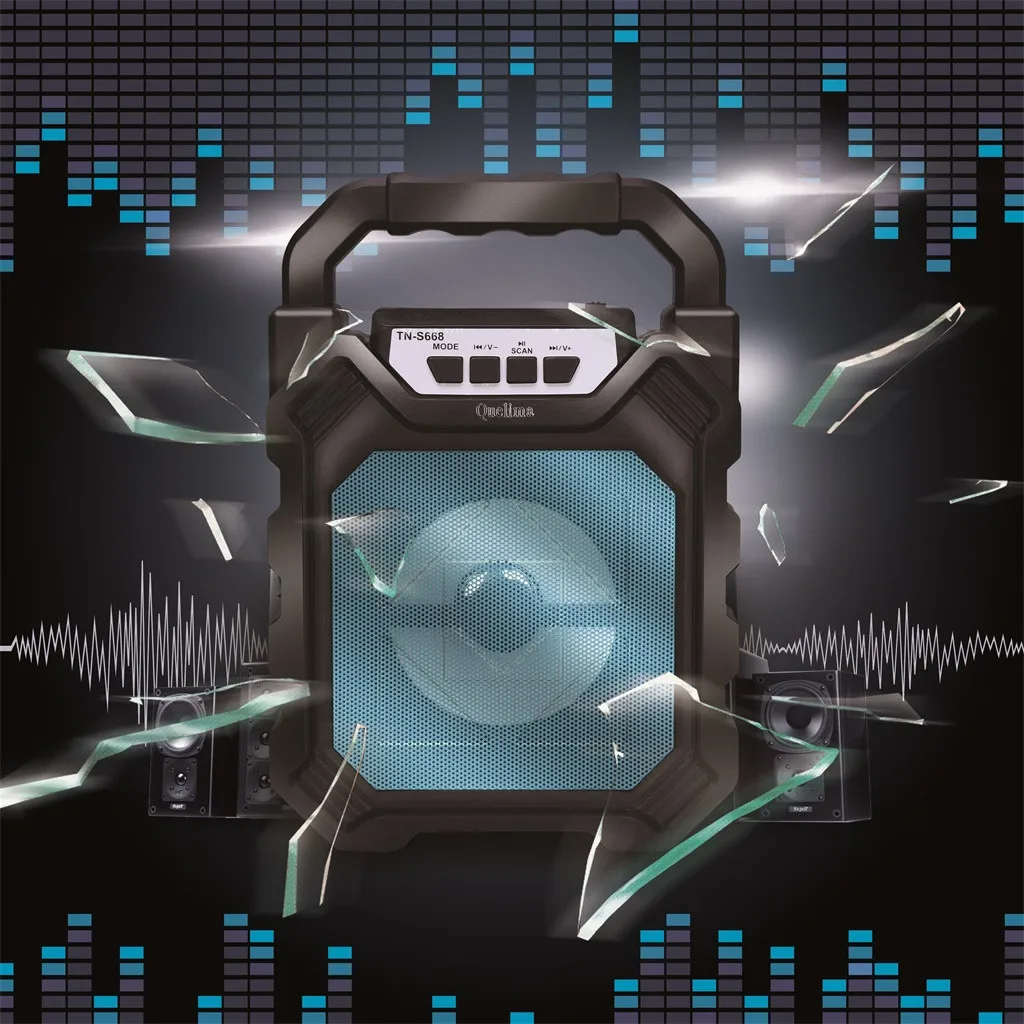 HIPERDEAL высокое питание для bluetooth-динамика беспроводной стерео сабвуфер музыкальный плеер цветной LEDFM радио HIFI Качество звука