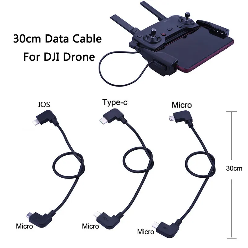 OTG кабель для передачи данных DJI Spark AIR 2 Mavic Pro Zoom Mini Hubson Zino Micro USB Type C адаптер разъем