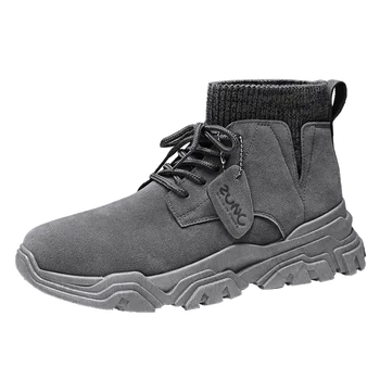 

High Quality Retro Mens Boots Ankle Martin Booties Fashion Casual Shoes for Men Sneakers Man Footwear Male Adult YGd-M2926