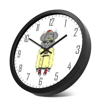 

Cartoon Fashion Animal Clock Living Room Wall Clock Modern Design For Kids Animal Watches Children Fashion Hanging Table WKP501