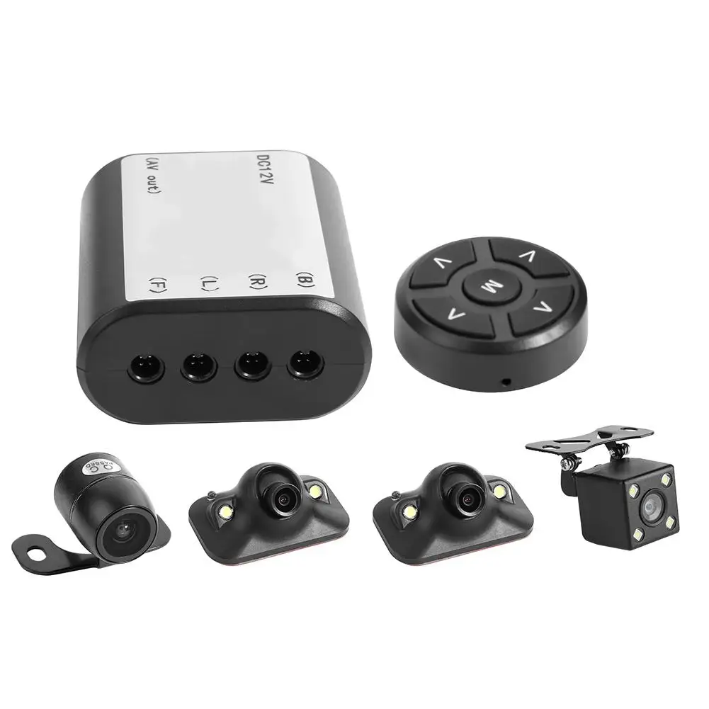360 Camera Car Bird View System 4 Camera Car Dvr Recording 360 Degree