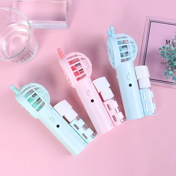 

Portable Water Spray Mist Fan Electric USB Rechargeable Handheld Mini Fan Cooling Air Conditioner Humidifier for Outdoor