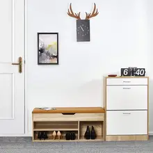 Shoe Boxes Shoe Rack Bench Wood Cabinet Shoe Rack Door Shoes Organizer Storage Living Room Furniture 104 x 45 x 30 cm Shoe Boxes Shoe Rack Bench Wood Cabinet Shoe Rack Door Shoes Organizer Storage Living Room Furniture 104 x 45 x 30 cm