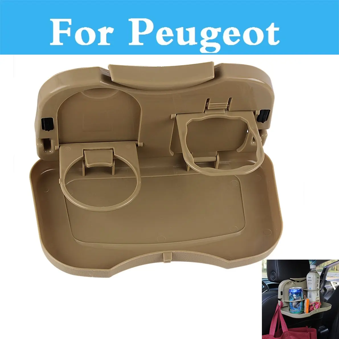 Car Cup Drink Holder Folding Table Debris Rack Auto Seat Shelf For Peugeot 408 508 607 Ion 308 Rcz Gti 4007 4008 407 Style | Автомобили и