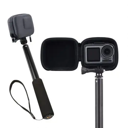 Темно-серый Мини LTP чехол для OSMO ACTION/GoPro Hero 7 6 5 темно-серый контейнер для фотоаппарата расширение для dji osmo аксессуары для спортивной камеры - Цвет: Темно-серый