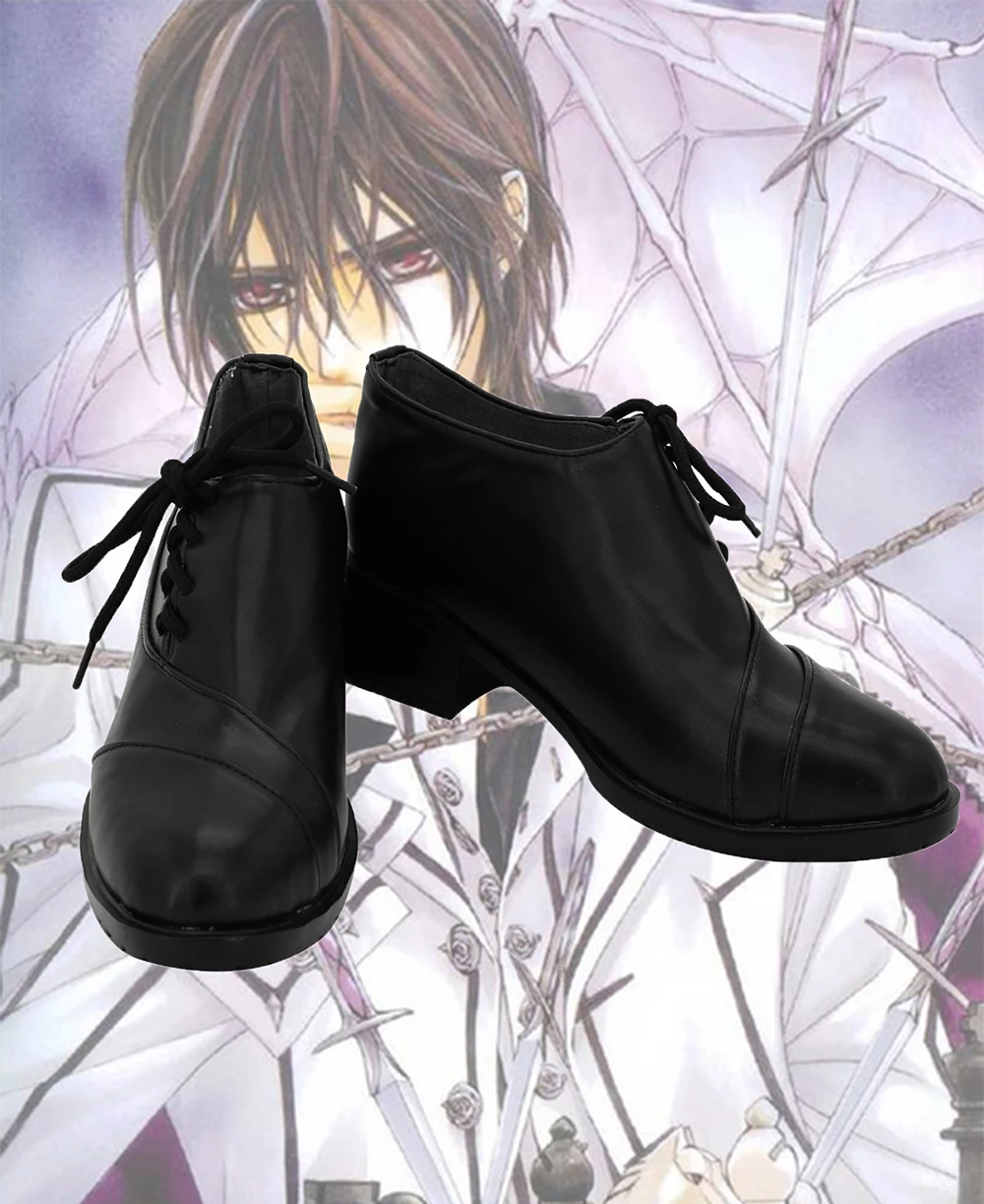 

Vampire Knight Clan Kaname Cosplay Shoes Black Boots Custom Made Any Size