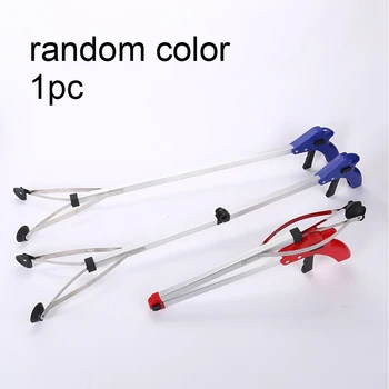 

Practical Foldable Clamp Pick Up Tool Durable Trash Portable Random Color Reaching Stick Home Long Arm Grabber Toilet
