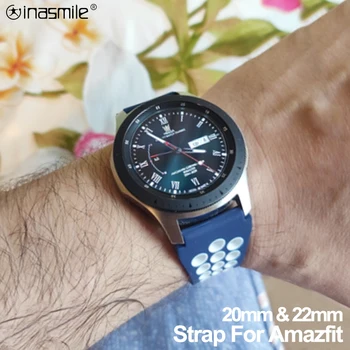 

Fabulous 22mm Accessories bracelet for Gtr 47mm Pace 2 Stratos 20mm Silicone Strap For Huami Amazfit Bip lite S Gtr 42mm Gts
