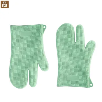 

Jordan&Judy Anti-scalding Gloves Silicone Kitchen Non Slip Silicone Temperature Resistant Thickened Microwave Gloves Non-toxic