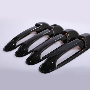 

Car Door Handle Cover Exterior Black ABS Replacement Parts Accessories