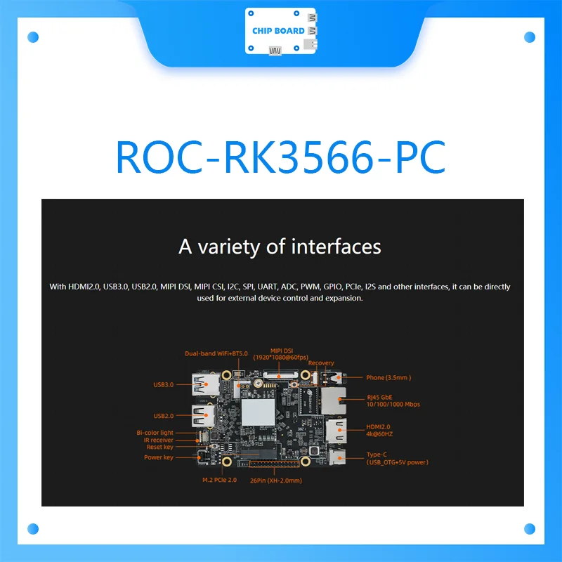 ROC-RK3566-PC  ھ ̴ ǻ, 64 Ʈ