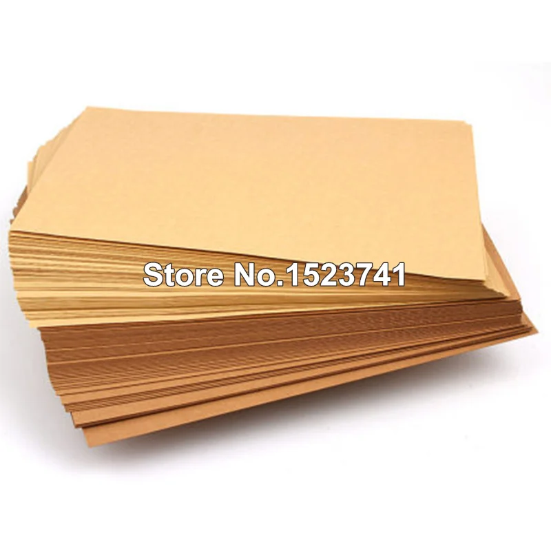 Lot de 50 feuilles de papier kraft au format A5 - Brun naturel - Qualité  supérieure - 260 g : : Cuisine et Maison