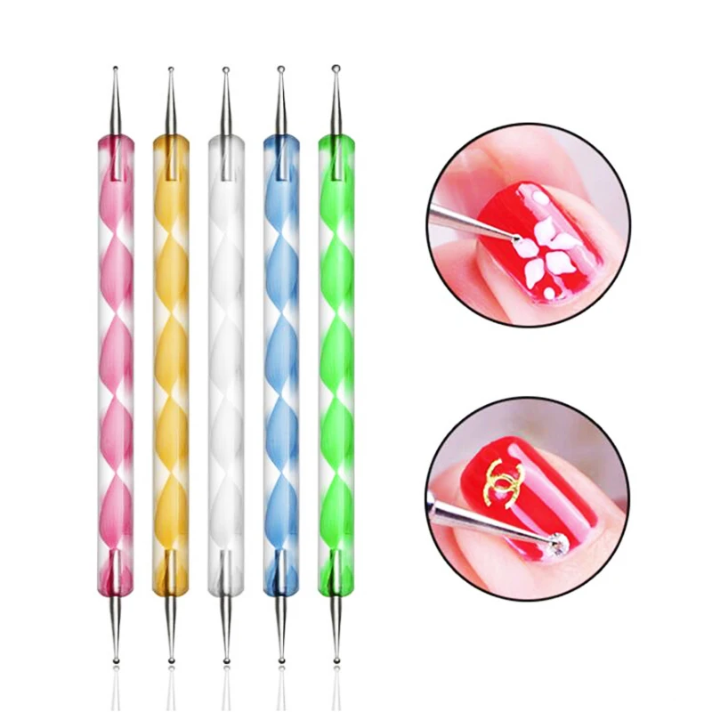 3 шт./компл. набор кистей с черной ручкой для ногтей рисования своими руками