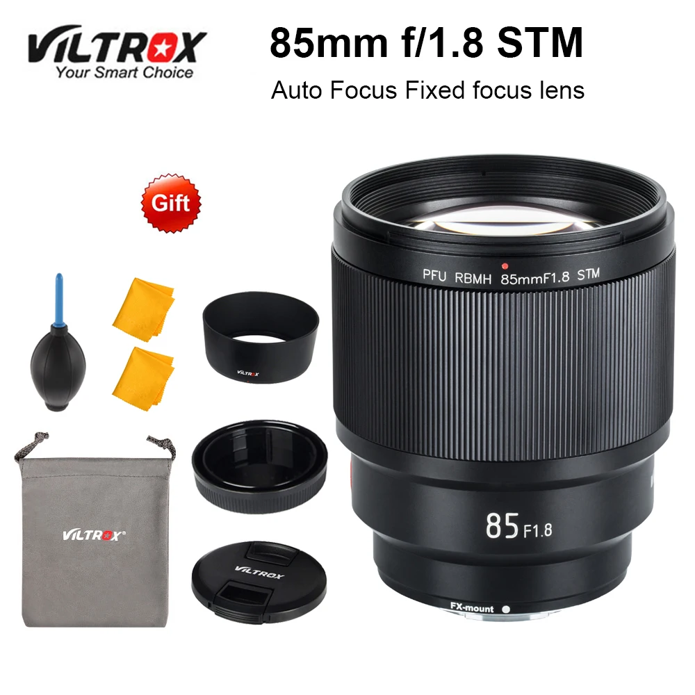 VILTROX 85 мм f/1 8 STM Автофокус Объектив с фиксированным фокусом F1.8 объектив для камеры