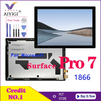 

Original LCD Replacement 12.3" LCD Display Touch Screen Digitizer Assembly For Microsoft Surface Pro 7 Pro7 1866 100% Tested