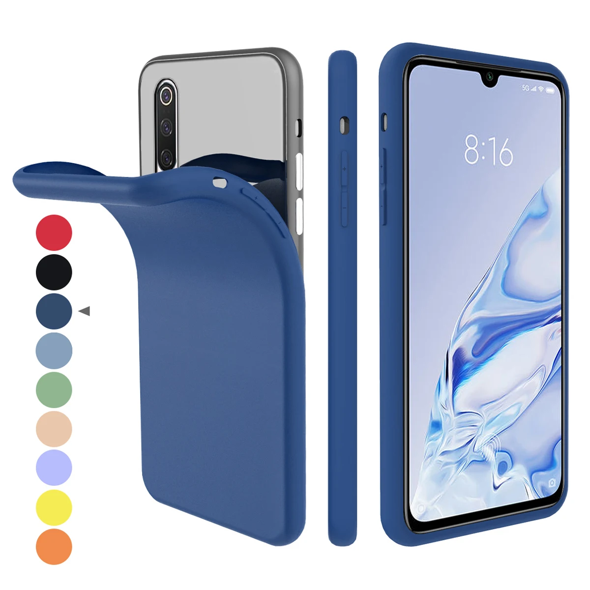 Для Xiaomi Mi 9 Pro 5G чехол тонкий мягкий ТПУ чехол для телефона Встроенный бархатный материал против царапин защитный чехол драгоценный камень