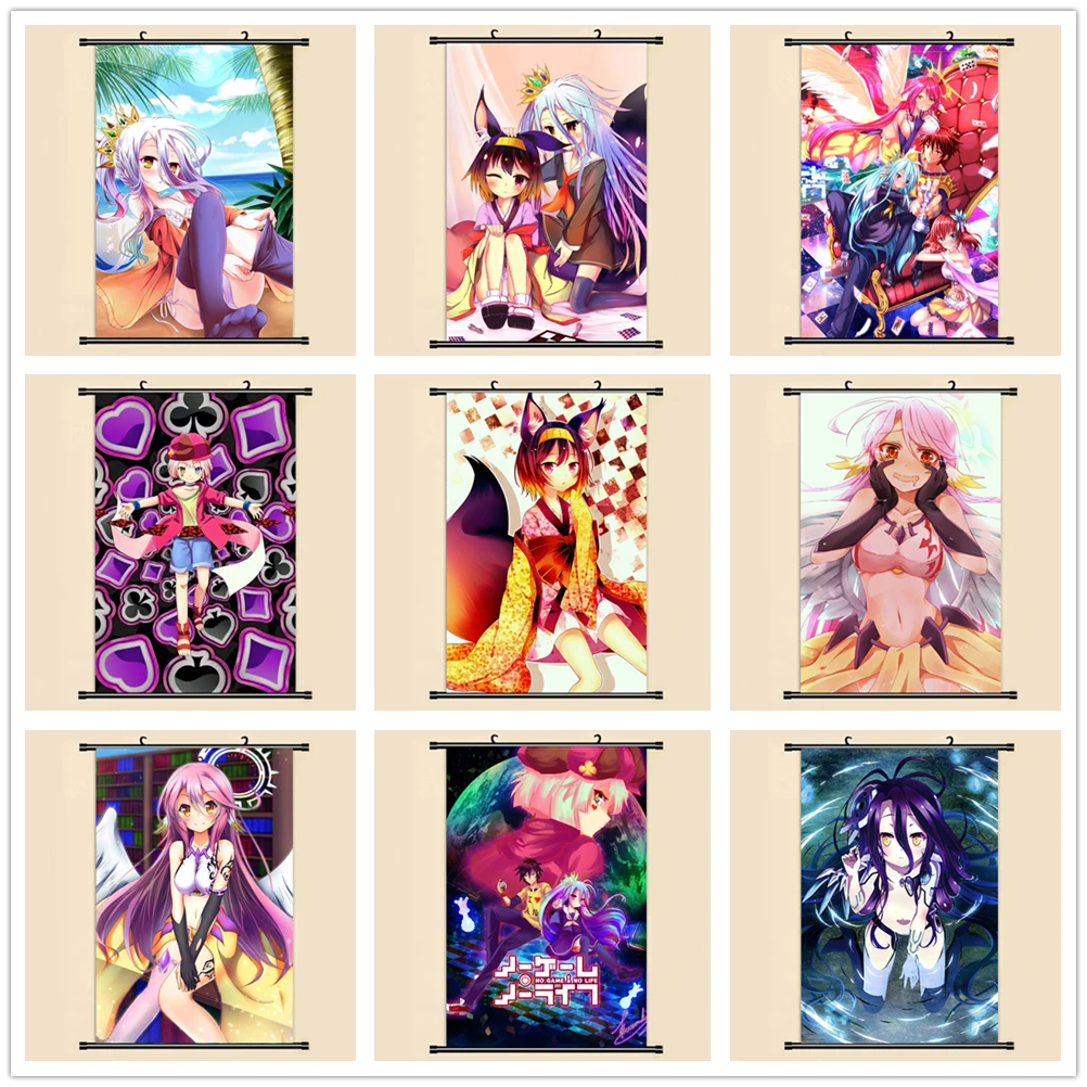 NO GAME NO LIFE Anime Poster Home Decor Poster Wall Scroll Painting 40x60cm