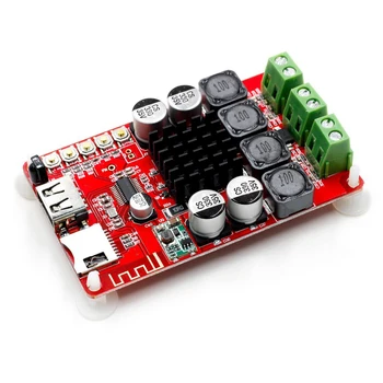 

TPA3116 Digital Audio Amplifier Board 2X50W FM Radio TF Card Bluetooth Receiver U Disk DIY Stereo Player 8-26V DC Home Theater