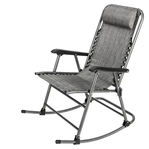 

Folding Rocking Chair Leisure Chair for Beach Home Living Room Lunch Break Simple Office Nap Chair