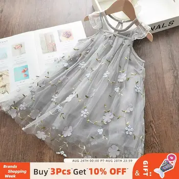

Bear Leader Spring Summer Girl Dress Children Clothes Kids Dresses for Girls Party Dress Sleeveless Flower Toddler Girl Dress