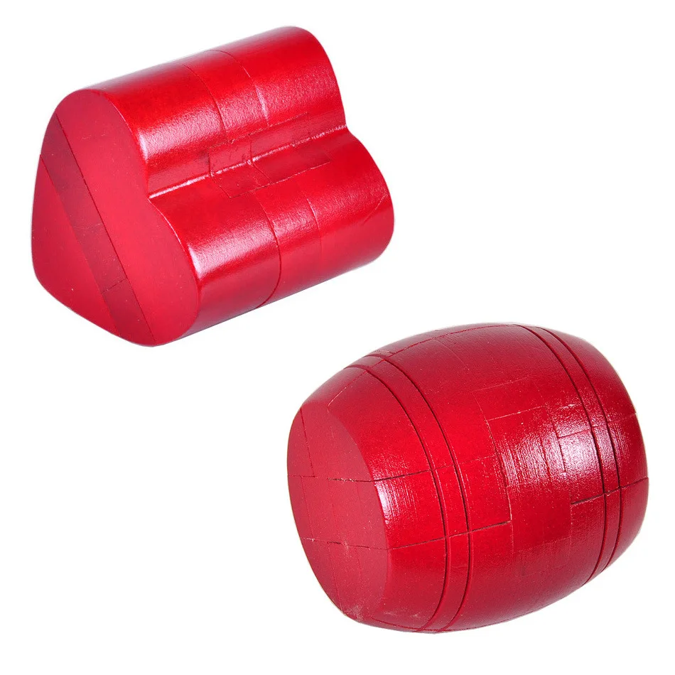 

Adult wooden educational toys classical Kongming lock Luban lock Luban ball red heart lock wine barrel beech girlfriend gift