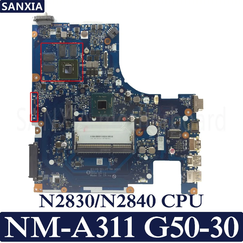 KEFU NM-A311 материнская плата для ноутбука Lenovo G50-30 оригинальная N2830/N2840 CPU с