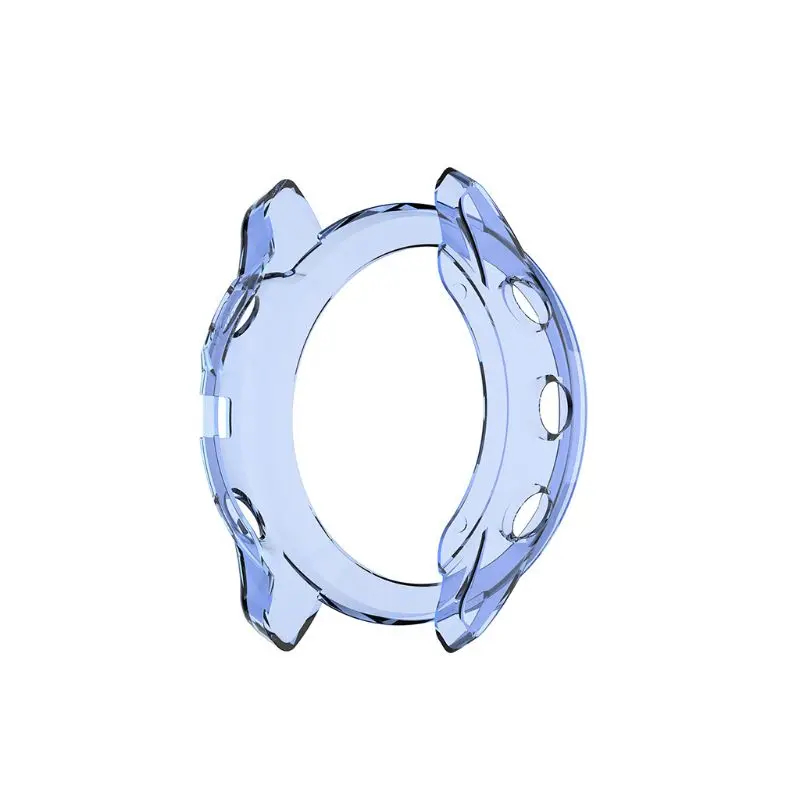 Transparent Blue Мягкий прозрачный защитный чехол из ТПУ для GARMIN Fenix 6X Watch - Цвет: Transparent Blue