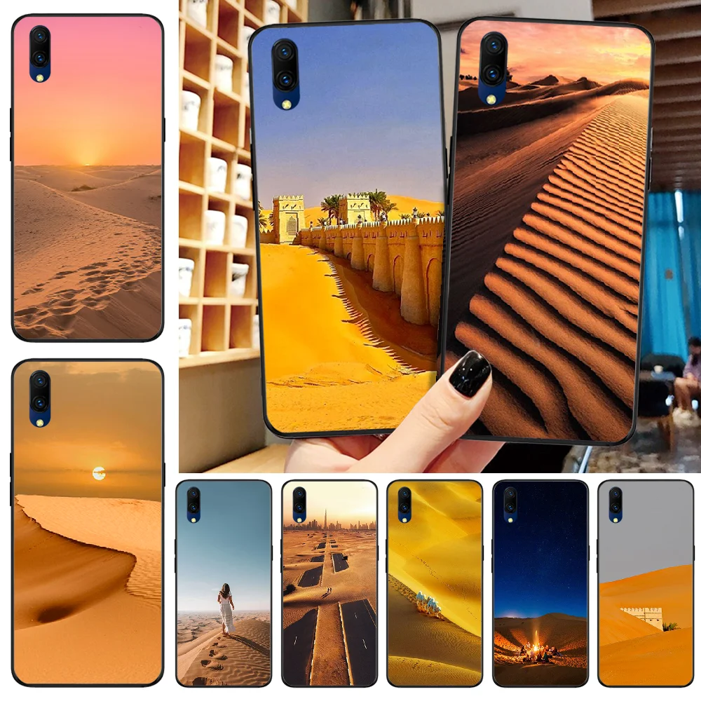 Reayou Дубай пустыня мягкий силиконовый черный чехол для телефона VIVO X23 Magic X21 20 30 X21UD